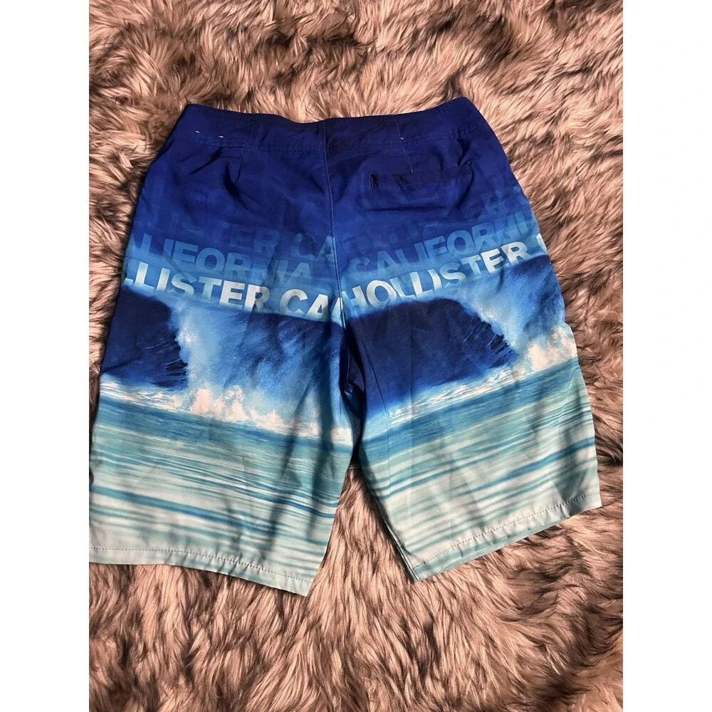 Hollister California Blue Ocean Surf Swim Trunk Shorts Men